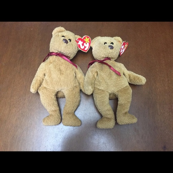 Vintage ty beanie babies Retired curly bears - Picture 6 of 8